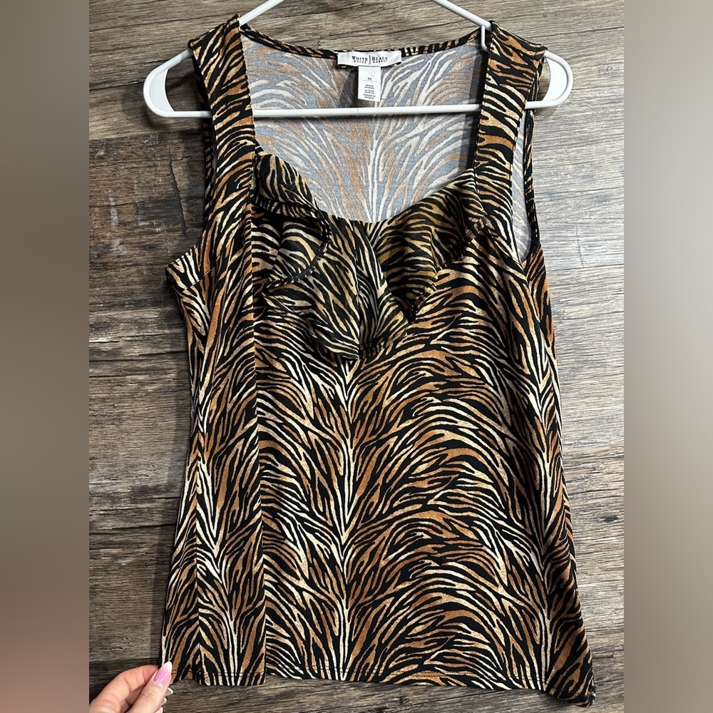 White House Black Market Animal Print‎ Tank Top